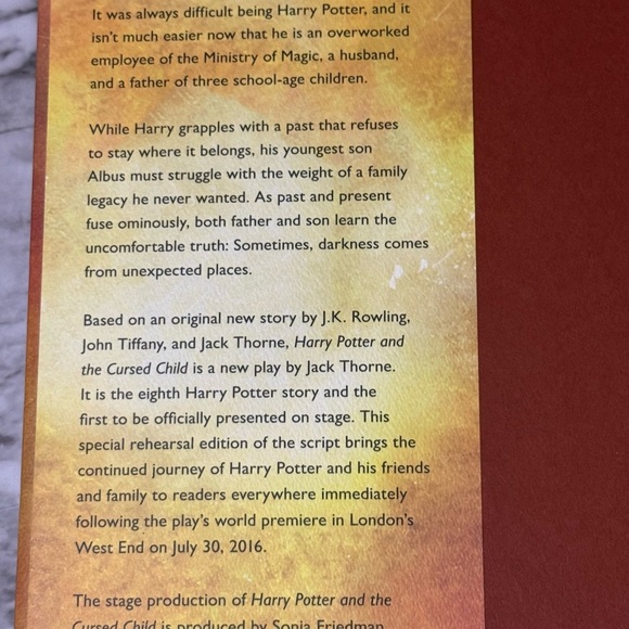 Harry Potter and the Cursed Child book special edition. - Picture 4 of 4